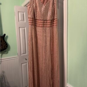 Enfocus Studio Sparkling Pink Maxi Dress
